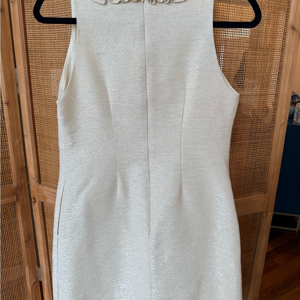Chic Cream Ruffled Mini Dress - Picture 6 of 7